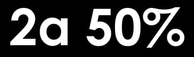 -50% en la 2ª unidad